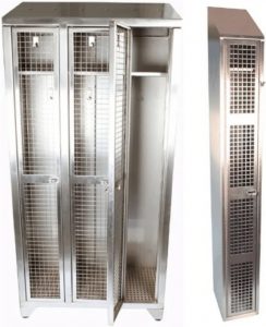 Mesh and Perforated Lockers