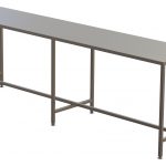 Stainless Steel Topped Table